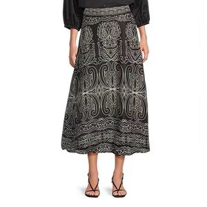 Tyler Boe Valentina Florentine Scroll Print A-Line Skirt size 4 NWT $299